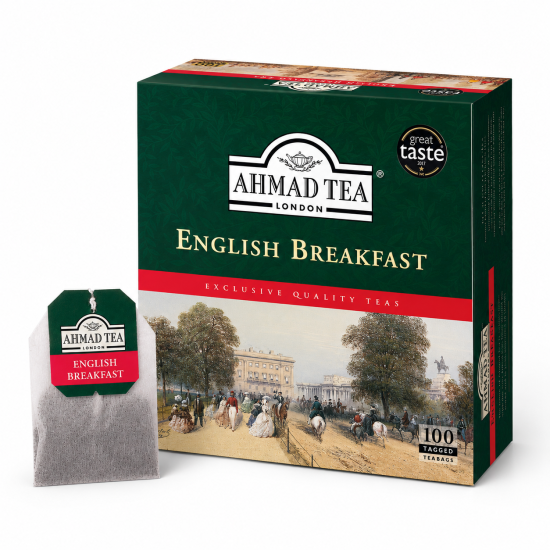 Melnā tēja Ahmad Tea English Breakfast, 100gabx2gr