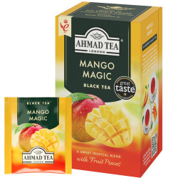 Melnā tēja Ahmad Tea Mango Magic, 20gabx2g, folijā