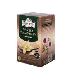 *Melnā augļu tēja Ahmad Vaniļa Tranquility, 20 gab.x2g, folijā