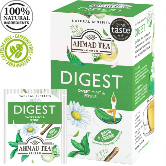 Чай Ahmad Benefits Digest, Поддержка пищеварения