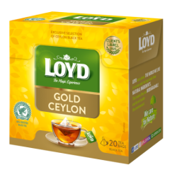 Melnā tēja Loyd Pyramids Gold Ceylon, 20gab.x2g