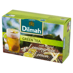 Zaļā tēja Dilmah Lemongrass & Lemon, 20gabx1,5g