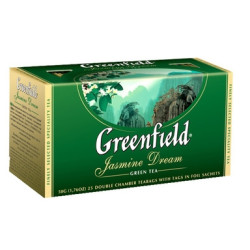 Zaļā tēja Greenfield Jasmine Dream, 25 gab.x2g