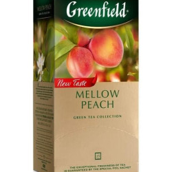 *Zaļā tēja Greenfield Mellow Peach 25 gab.x1.8g