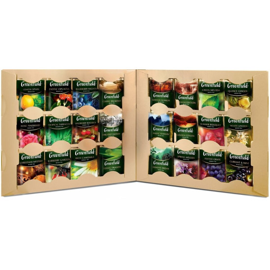 Tējas kolekcija Greenfield Collection Premium Tea 24 Varieties