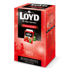 *Augļu tēja LOYD ar zemenēm, 20 maisiņi