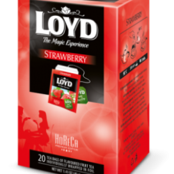 *Augļu tēja LOYD ar zemenēm, 20 maisiņi