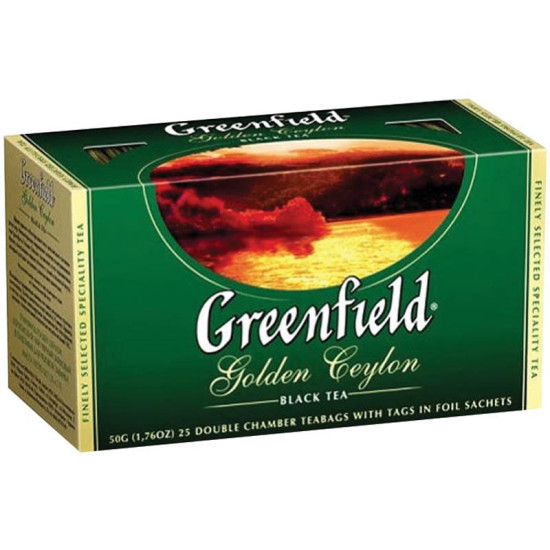 *Melnā tēja Greenfield Golden Ceylon, 25 gab.x2g