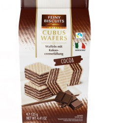 Vafeles Cubus Wafers Cocoa 125g