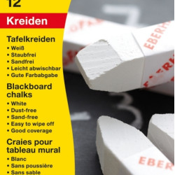 Tāfeļu krīts EberhardFaber, 12gab/iep, balts