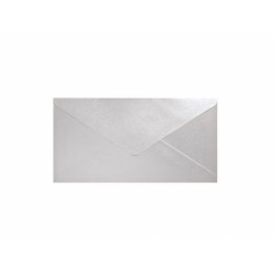 Krāsainas aploksnes Galeria Papieru Pearl 80x160mm, 150g/m², 10gab/iep, Light Silver