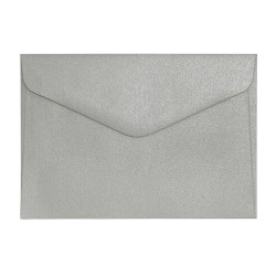 *Krāsainas aploksnes Galeria Papieru Pearl B6, 150g/m2, 10gab/iep, Silver
