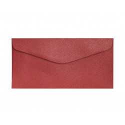 Krāsainas aploksnes Galeria Papieru Pearl DL, 150g/m², 10gab/iep., Red