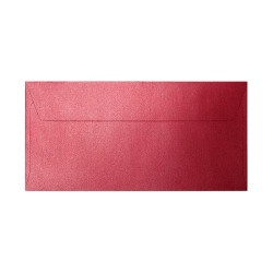 Krāsainas aploksnes Galeria Papieru Pearl DL, 150g/m², 10gab/iep, Red