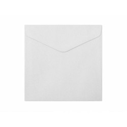 Krāsainas aploksnes Galeria Papieru Pearl 160x160mm, 150g/m², 10gab/iep, Diamond white