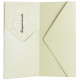 Krāsainas aploksnes Galeria Papieru Pearl DL, 220g/m², 5gab/iep, Cream