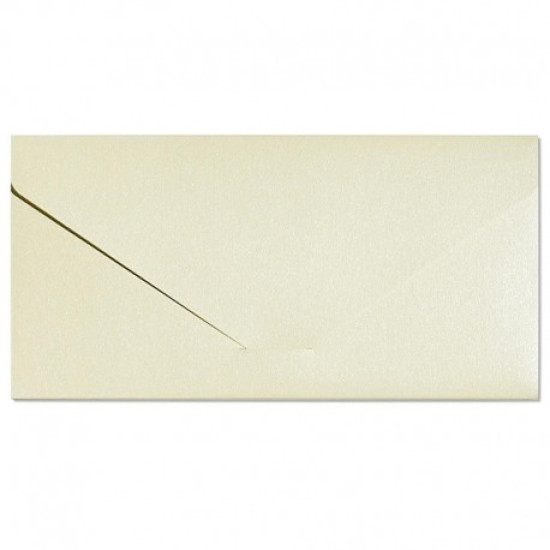 Krāsainas aploksnes Galeria Papieru Pearl DL, 220g/m², 5gab/iep, Cream