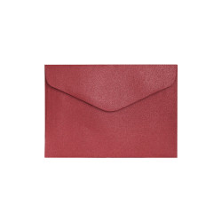 Krāsainas aploksnes Galeria Papieru Pearl C6, 150g/m², 10gab/iep., Red