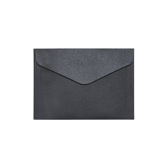 Krāsainas aploksnes Galeria Papieru Pearl C6, 150g/m², 10gab/iep, Black