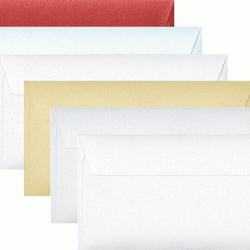 Krāsainas aploksnes Galeria Papieru Pearl DL, 120g/m², 10gab/iep, Silver