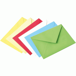 *Krāsainas aploksnes Galeria Papieru B6, 110g/m², 20gab/iep, Bright Yellow
