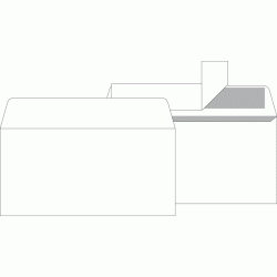 Pašlīmējošas aploksnes C65, 114x229mm, 100gab/iep, baltas