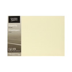 Krāsainas aploksnes Galeria Papieru C5, 120g/m², 10 gab/iep, Smooth light cream