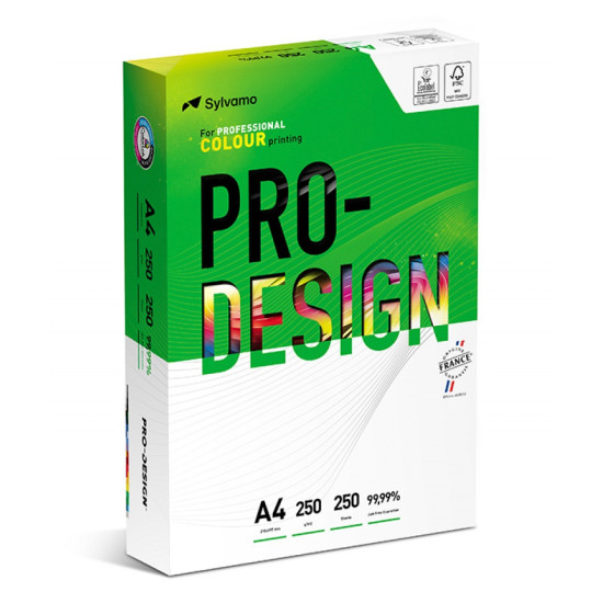 Papīrs PRO-DESIGN satin A++, 250g, A4 (250)