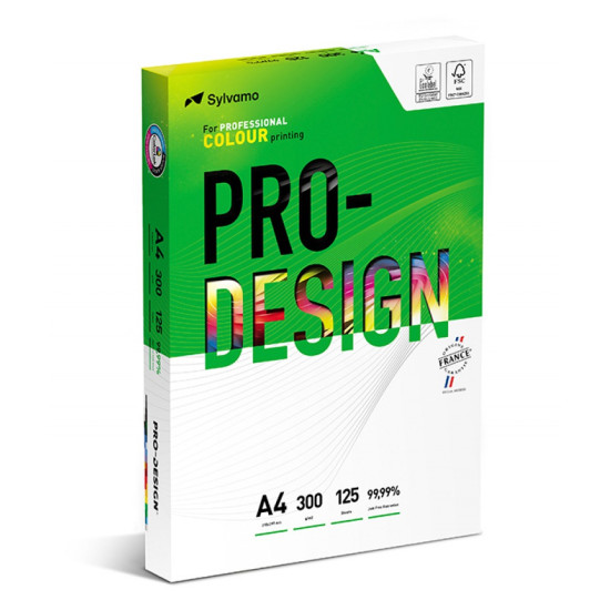 Papīrs PRO-DESIGN satin A++, 300g, A4 (125)