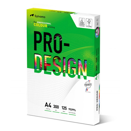 Papīrs PRO-DESIGN satin A++, 300g, A4 (125)