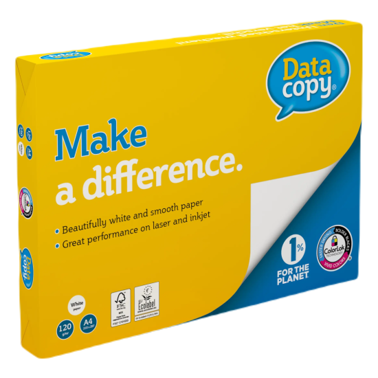 Papīrs Data Copy A4, 120g/m², 250 loksnes, balts