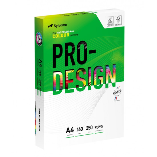 *Papīrs PRO-DESIGN satin A++, 160g, A4 (250)