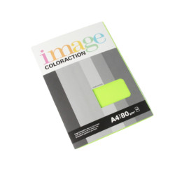 Krāsains papīrs Image Coloraction A4 80g/m², 50 loksnes, Rio / Neon Green