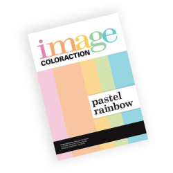 Krāsains papīrs Image Coloraction A4 80g/m², 70 loksnes, Rainbow Pastel