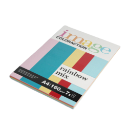 Krāsains papīrs Image Coloraction A4 160g/m², 70 loksnes, Rainbow Mix