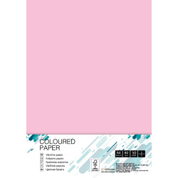 Krāsains papīrs College A4 80g/m², 50 loksnes, OPI74, Flamingo