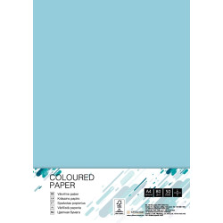 Krāsains papīrs College A4 80g/m², 50 loksnes, OBL70, Ice Blue