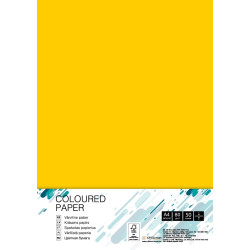 Krāsains papīrs College A4 80g/m², 50 loksnes, IG50, Mustard