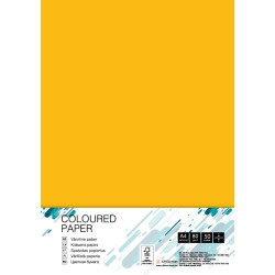 Krāsains papīrs College A4 80g/m², 50 loksnes, SY40, Sun Yellow