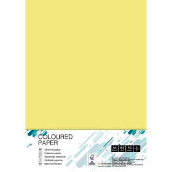 Krāsains papīrs College A4 80g/m², 50 loksnes,  ZG34, Lemon Yellow