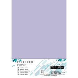Krāsains papīrs College A4 80g/m², 50 loksnes, LA12, Lavander