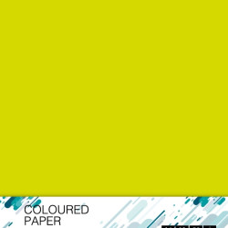 Krāsains papīrs College A4 80g/m², 50 loksnes, Neon Yellow
