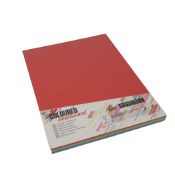 Krāsains papīrs College A4 160g/m², 70 loksnes, 7 krāsas