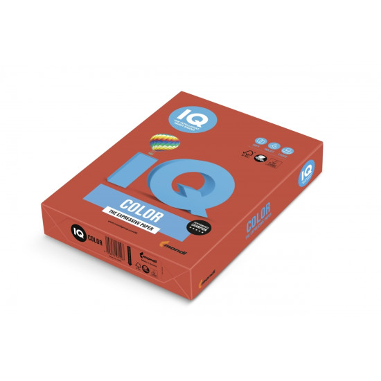*Krāsains papīrs IQ A4 160g/m², 250 loksnes, CO44, Corall red