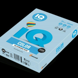 *Krāsains papīrs IQ A4, 80g/m², 500 loksnes, OBL70, Iceblue