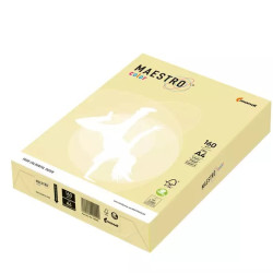 Krāsains papīrs IQ A4 160g/㎡, 250 loksnes, YE23, Yellow