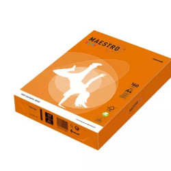 Krāsains papīrs IQ A4160g/m², 250 loknes, OR43, Orange