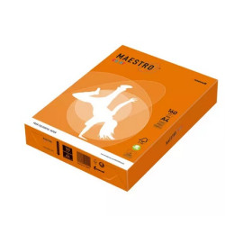 Krāsains papīrs IQ A4160g/m², 250 loknes, OR43, Orange
