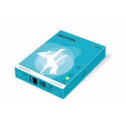 Krāsains papīrs IQ A4 160g/㎡, 250 loksnes, AB48, Aqua blue