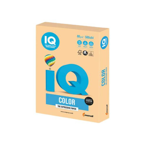 Krāsains papīrs IQ A4 160g/㎡, 250 loksnes, GO22, Gold